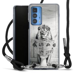 New Carry Case Transparent Stoff schwarz/silber
