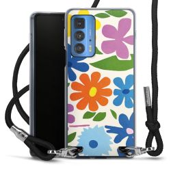 New Carry Case Transparent Stoff schwarz/silber