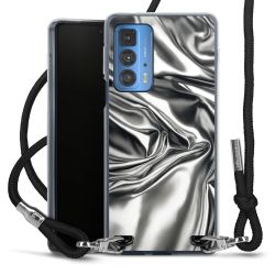 New Carry Case Transparent Stoff schwarz/silber