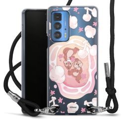 New Carry Case Transparent Stoff schwarz/silber