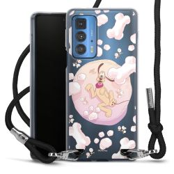 New Carry Case Transparent Stoff schwarz/silber