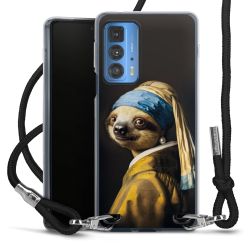 New Carry Case Transparent Stoff schwarz/silber