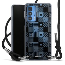 New Carry Case Transparent Stoff schwarz/silber