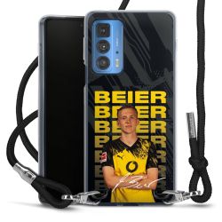 New Carry Case Transparent Stoff schwarz/silber