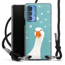 New Carry Case Transparent Stoff schwarz/silber