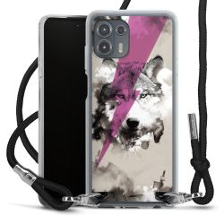 Carry Case Transparent Fabric black/silver