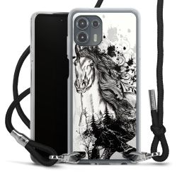 Carry Case Transparent Fabric black/silver