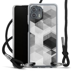 Carry Case Transparent Fabric black/silver