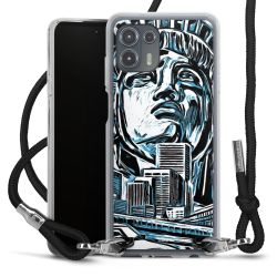 Carry Case Transparent Fabric black/silver