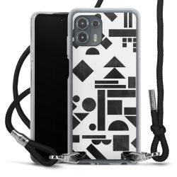 Carry Case Transparent Fabric black/silver