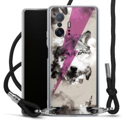 Carry Case Transparent Fabric black/silver