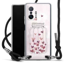 Carry Case Transparent Fabric black/silver