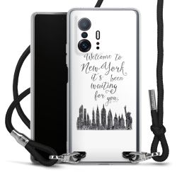 Carry Case Transparent Fabric black/silver