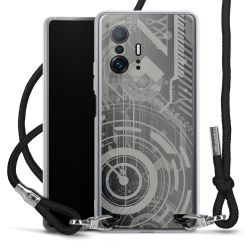 Carry Case Transparent Fabric black/silver