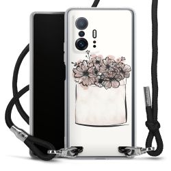 Carry Case Transparent Fabric black/silver