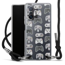 Carry Case Transparent Fabric black/silver