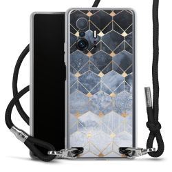 Carry Case Transparent Fabric black/silver