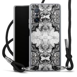 Carry Case Transparent Fabric black/silver