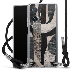 Carry Case Transparent Fabric black/silver