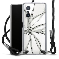 Carry Case Transparent Fabric black/silver