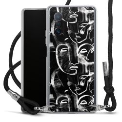 Carry Case Transparent Fabric black/silver