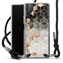 Carry Case Transparent Fabric black/silver