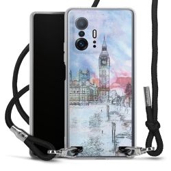 Carry Case Transparent Fabric black/silver