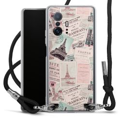 Carry Case Transparent Fabric black/silver