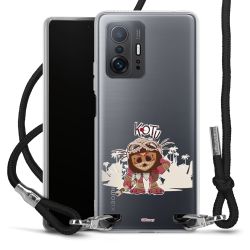 New Carry Case Transparent Stoff schwarz/silber