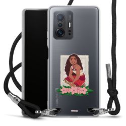 New Carry Case Transparent Stoff schwarz/silber