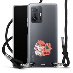 New Carry Case Transparent Stoff schwarz/silber