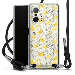 New Carry Case Transparent Stoff schwarz/silber