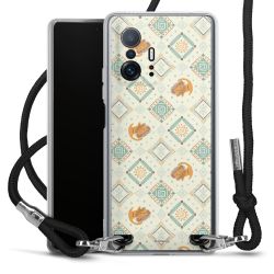 New Carry Case Transparent Stoff schwarz/silber