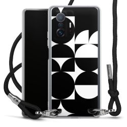 New Carry Case Transparent Stoff schwarz/silber