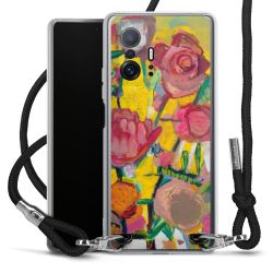 New Carry Case Transparent Stoff schwarz/silber