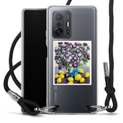 New Carry Case Transparent Stoff schwarz/silber