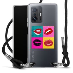 New Carry Case Transparent Stoff schwarz/silber