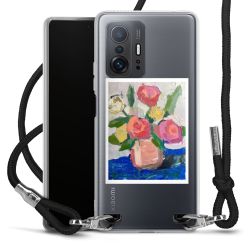 New Carry Case Transparent Stoff schwarz/silber