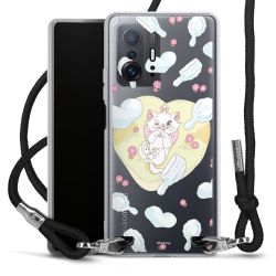 New Carry Case Transparent Stoff schwarz/silber