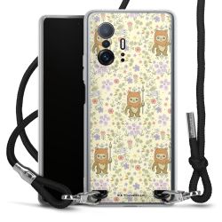 New Carry Case Transparent Stoff schwarz/silber