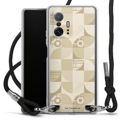 New Carry Case Transparent Stoff schwarz/silber