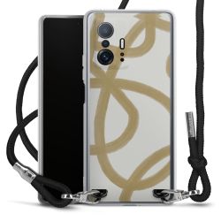 New Carry Case Transparent Stoff schwarz/silber