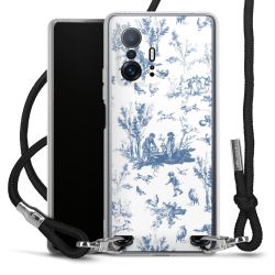 New Carry Case Transparent Stoff schwarz/silber