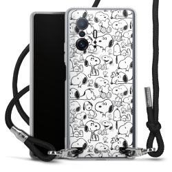 New Carry Case Transparent Stoff schwarz/silber