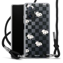 New Carry Case Transparent Stoff schwarz/silber