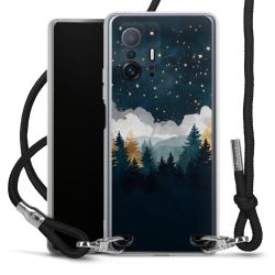 New Carry Case Transparent Stoff schwarz/silber