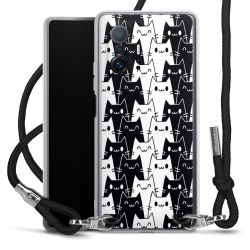 New Carry Case Transparent Stoff schwarz/silber