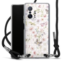 New Carry Case Transparent Stoff schwarz/silber