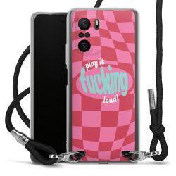 New Carry Case Transparent Stoff schwarz/silber