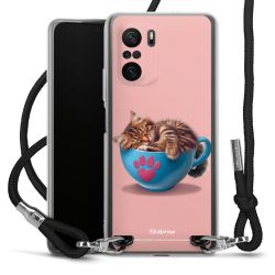 New Carry Case Transparent Stoff schwarz/silber